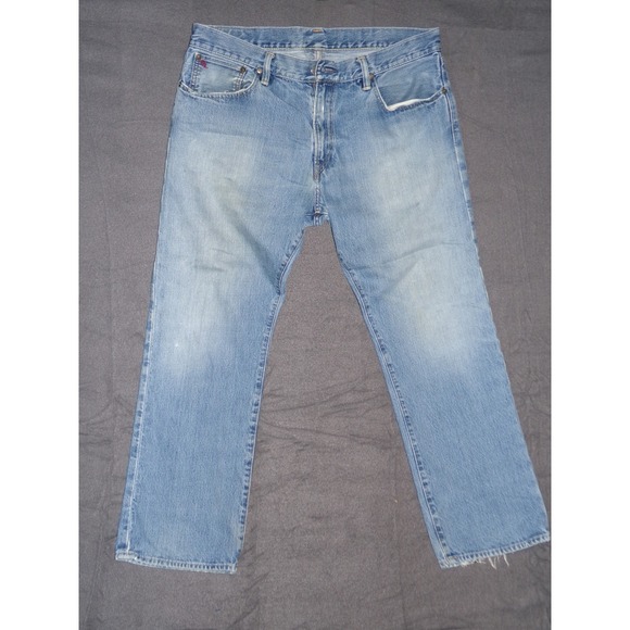 Polo Ralph Lauren Denim Jeans Mens Light Wash Classic Fit - Picture 1 of 7
